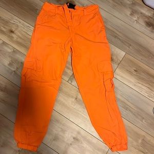 Orange Cargo Pants